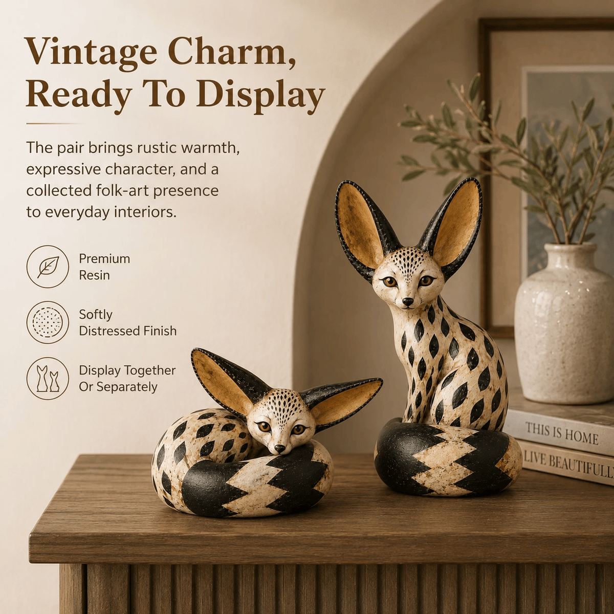 🔥Today 50% OFF🔥 - Vintage Fennec Fox Sculpture