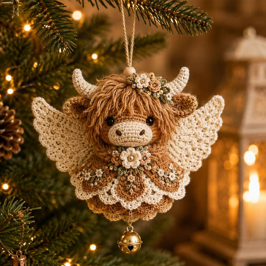 🔥Laatste dag: 50% KORTING 🪽 DIY-set voor een gehaakt ‘Animal Angel’-kerstornament