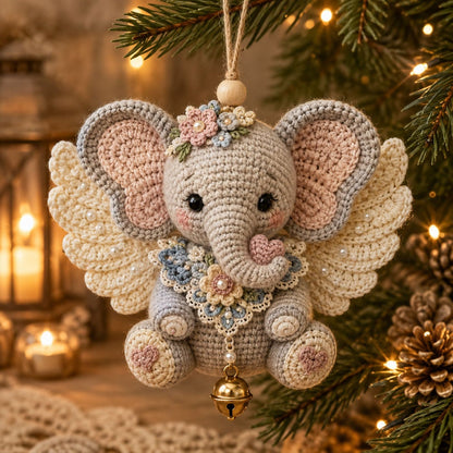 🔥Laatste dag: 50% KORTING 🪽 DIY-set voor een gehaakt ‘Animal Angel’-kerstornament