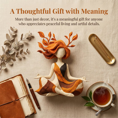 🧘 Rustgevend meditatiesculptuur | Sereen woonaccessoir