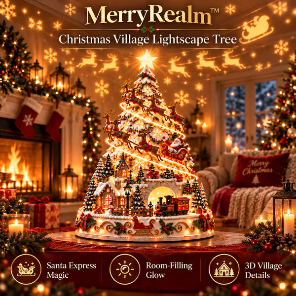 🎄MerryRealm™ Kerstdorp-verlichtingsboom