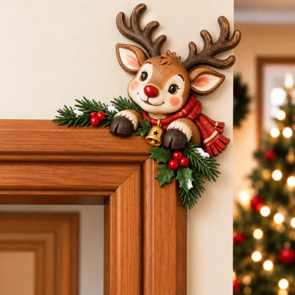 ⏰LAATSTE DAG 50% KORTING 🎅Kerst-Peekaboo-hoekversiering voor het deurkozijn
