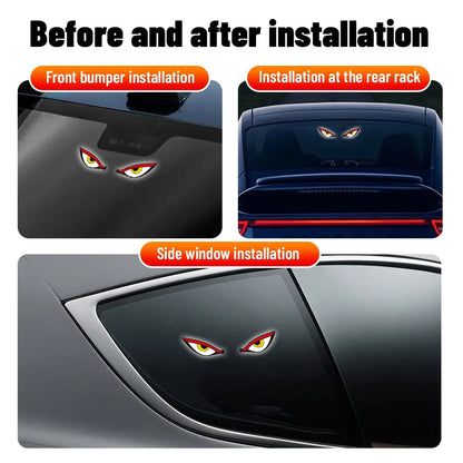 🔥Laatste dag: 49% KORTING - Solar Demon Eye LED-raamverlichting voor in de auto