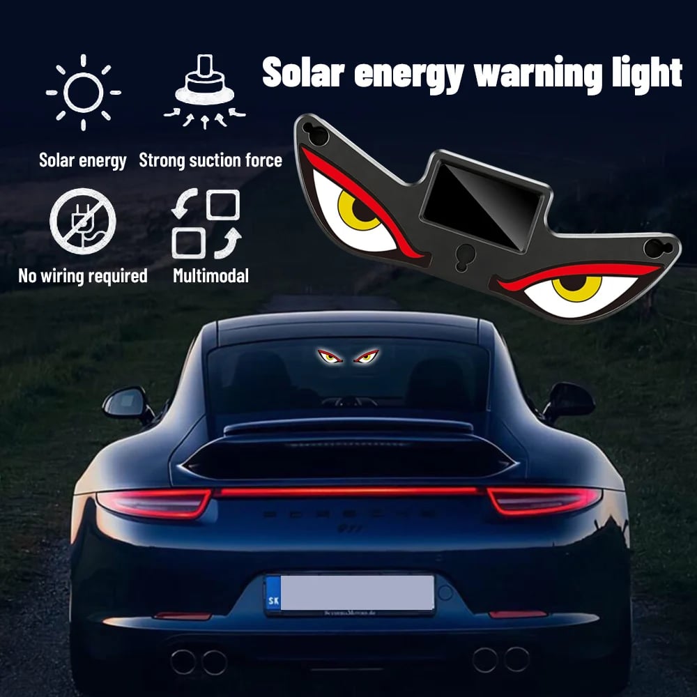 🔥Laatste dag: 49% KORTING - Solar Demon Eye LED-raamverlichting voor in de auto