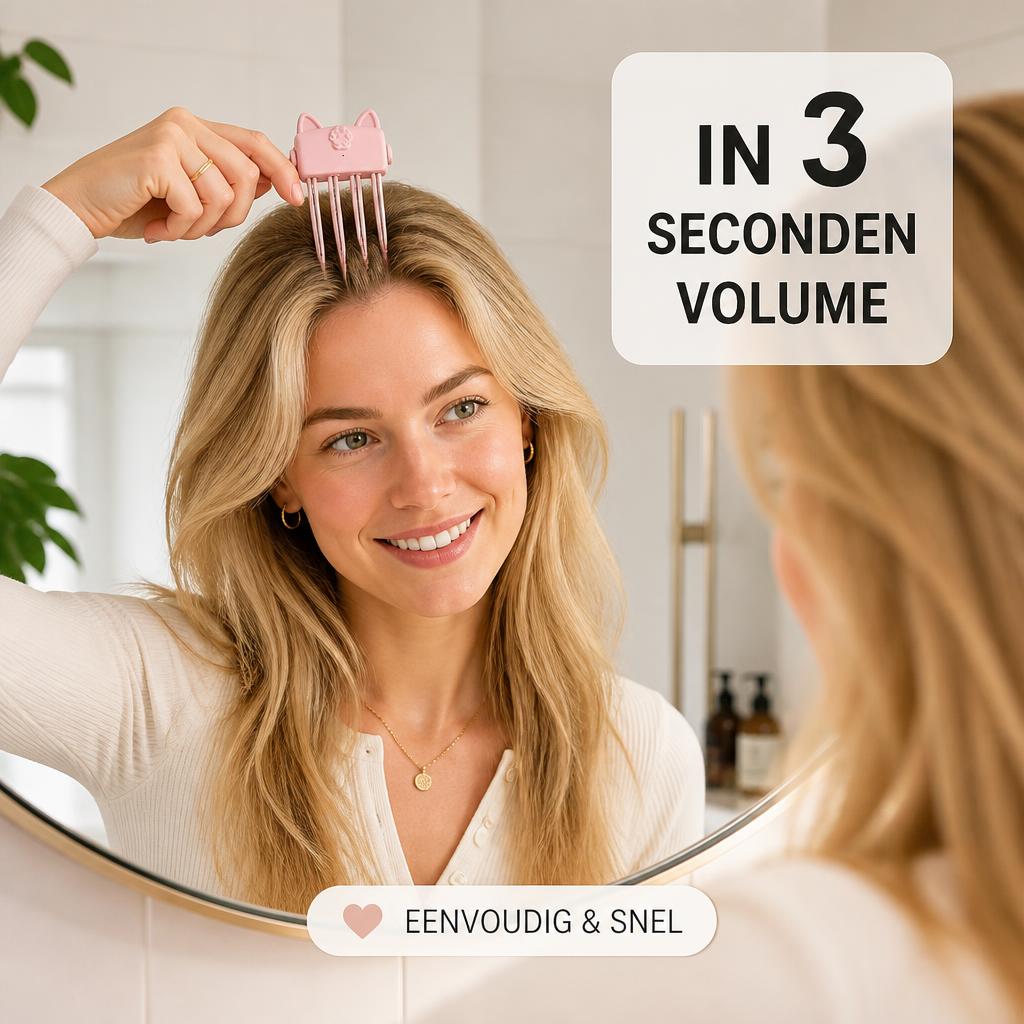 Het geheim achter vol en luchtig haar 💆‍♀️ Draadloze Root Lifter (altijd en overal vol zelfvertrouwen)