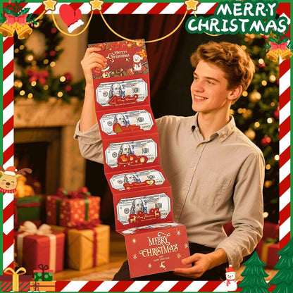 🎄 Kerst envelop met geldclip