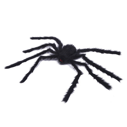 Halloween-lampjes in de vorm van een gloeiend spinnenwe