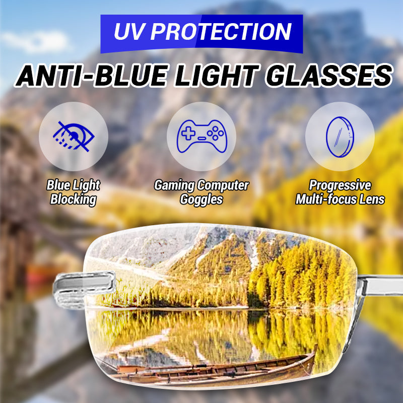🔥Stijlvolle leesbrillen met autofocus｜Blauwlichtfilter · De hele dag comfort en kristalhelder zicht