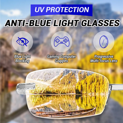 🔥Stijlvolle leesbrillen met autofocus｜Blauwlichtfilter · De hele dag comfort en kristalhelder zicht
