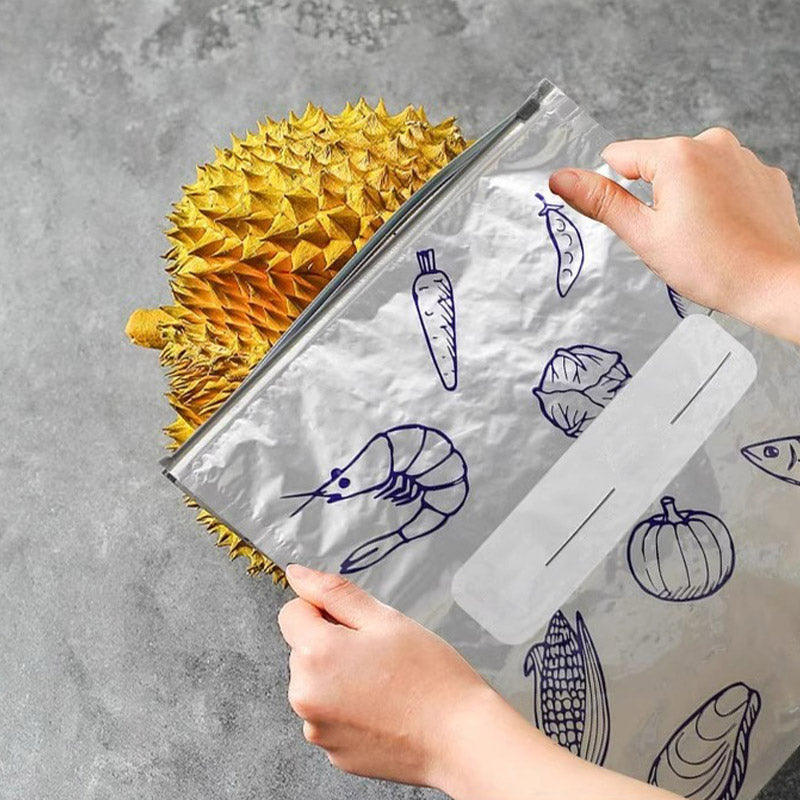 Antibacteriële aluminiumfolie bewaarzak/herbruikbare bewaarzak met aluminiumfolie sluiting