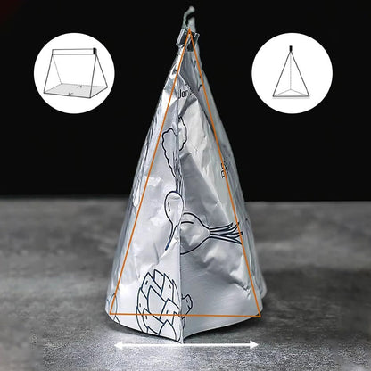 Antibacteriële aluminiumfolie bewaarzak/herbruikbare bewaarzak met aluminiumfolie sluiting