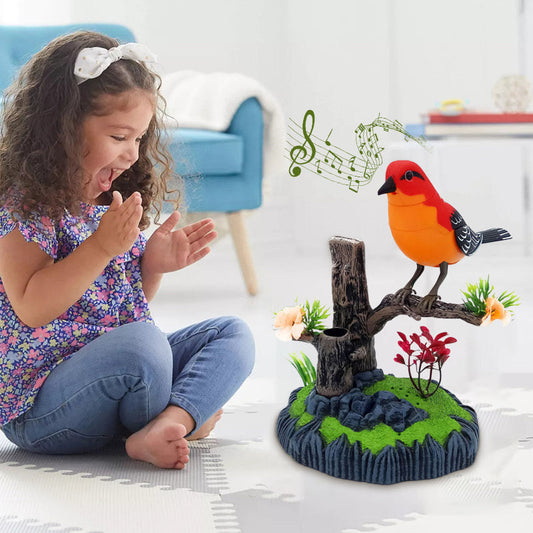 🐦🥰Interactief speelgoed met stemgestuurde tjilpende vogel