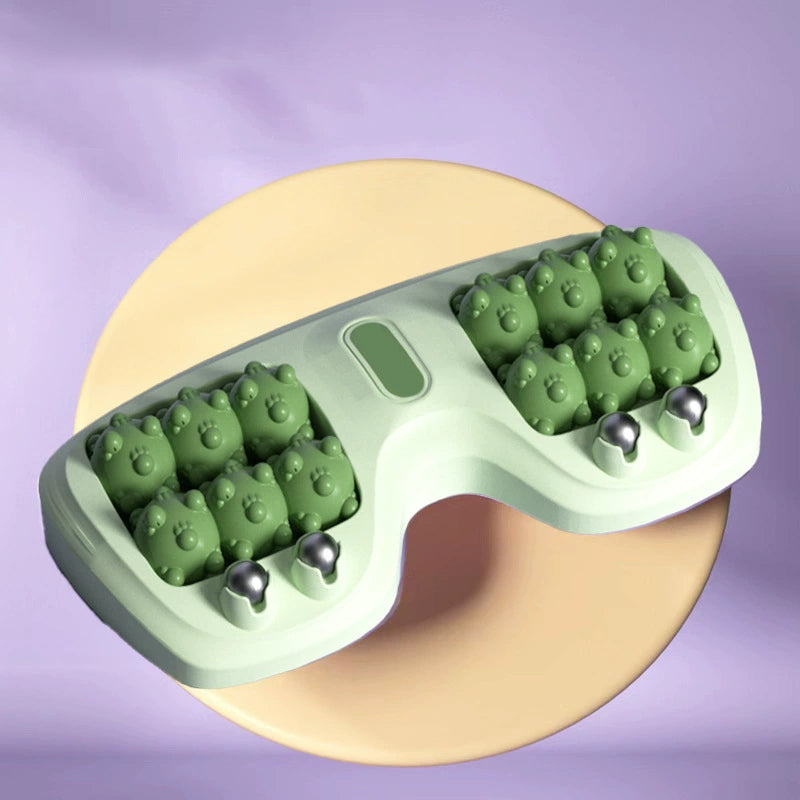 💜Draagbare dubbele voetmassageroller💜