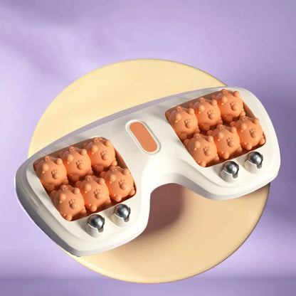 💜Draagbare dubbele voetmassageroller💜