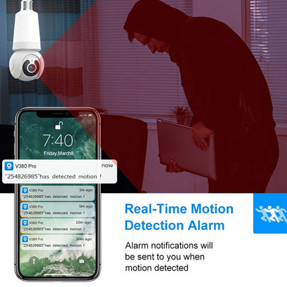 Intelligente wifi bewakingscamera met licht