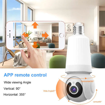 Intelligente wifi bewakingscamera met licht