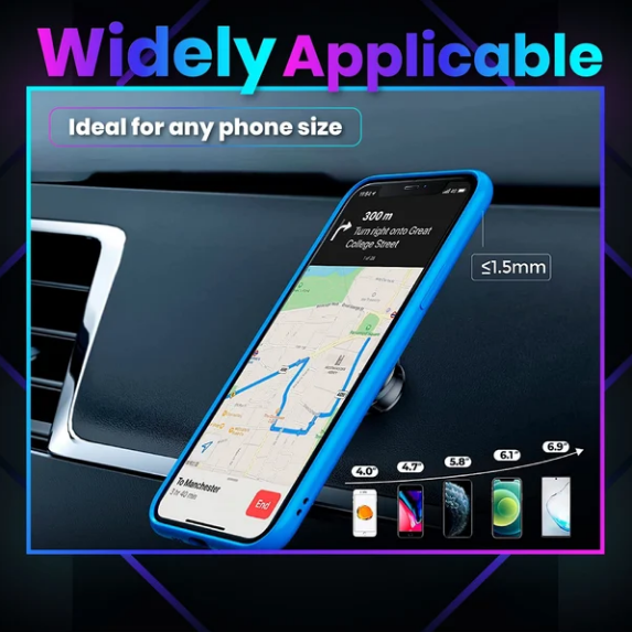 📢📢1 kopen, 1 gratis!! ⏰Ultrakrachtige, flexibele magnetische telefoonhouder voor in de auto
