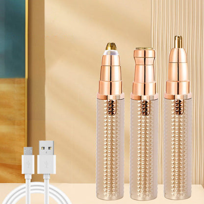 😎🧔‍♀️🧔‍♂️ Tijdelijk 50% korting! 3-in-1 elektrische wenkbrauwtrimmer - Vervangbare meskop