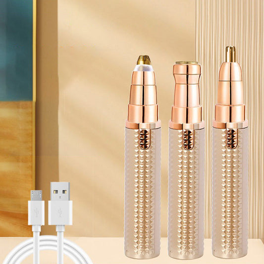 😎🧔‍♀️🧔‍♂️ Tijdelijk 50% korting! 3-in-1 elektrische wenkbrauwtrimmer - Vervangbare meskop