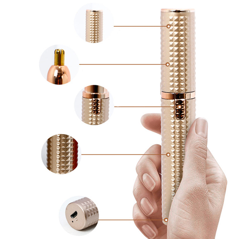 😎🧔‍♀️🧔‍♂️ Tijdelijk 50% korting! 3-in-1 elektrische wenkbrauwtrimmer - Vervangbare meskop