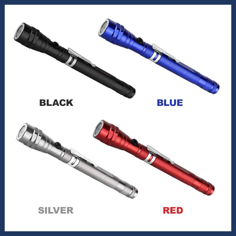 🔦 TIJDELIJKE AANBIEDING: 50% KORTING! ✨ Multifunctionele magnetische telescopische zaklamp – uitschuifbaar, 360° zwanenhals, superhelder