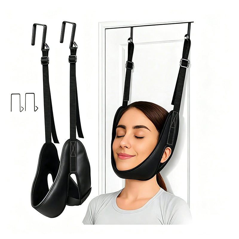 🧘 TIJDELIJKE AANBIEDING: 50% KORTING! 💆 Cervicale tractieapparaat voor aan de deur ter verlichting van nekpijn – Eenvoudig te installeren, zachte verlichting, geschikt voor thuisgebruik ✨