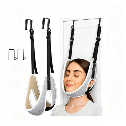 🧘 TIJDELIJKE AANBIEDING: 50% KORTING! 💆 Cervicale tractieapparaat voor aan de deur ter verlichting van nekpijn – Eenvoudig te installeren, zachte verlichting, geschikt voor thuisgebruik ✨