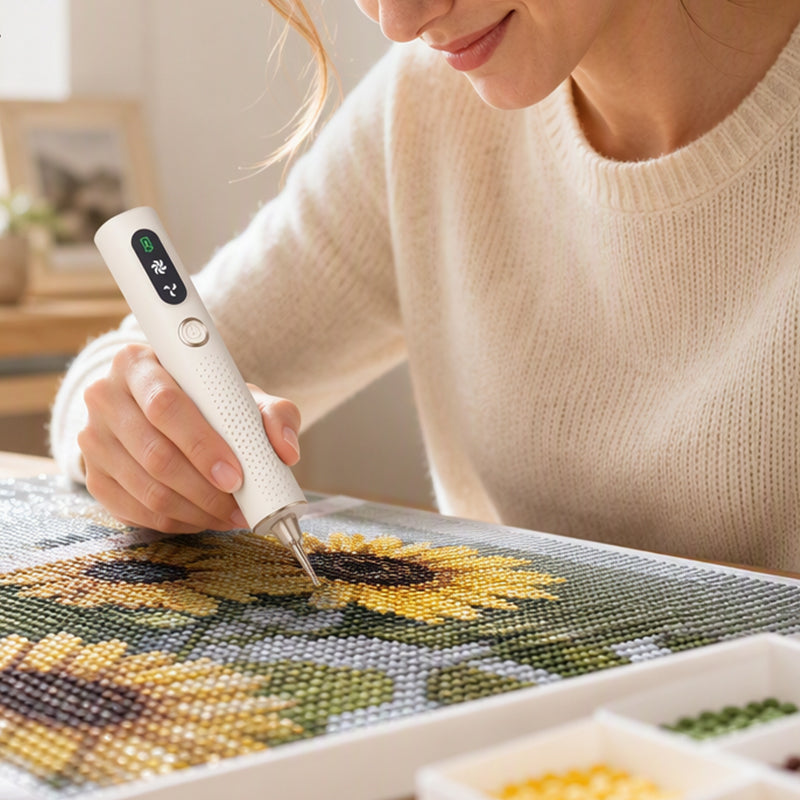 💎 TIJDELIJKE AANBIEDING: 50% KORTING! ✨ Oplaadbare elektrische diamantpen – Nauwkeurig, comfortabel, tijdbesparend