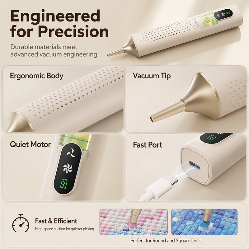 💎 TIJDELIJKE AANBIEDING: 50% KORTING! ✨ Oplaadbare elektrische diamantpen – Nauwkeurig, comfortabel, tijdbesparend