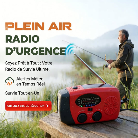 Nouveautés 2027 : -50 % pour une durée limitée !!!!🔥🔥Radio d'urgence solaire portable multifonction💥💥Préparez-vous à la guerre !!!✈️Achetez-en 2, livraison gratuite